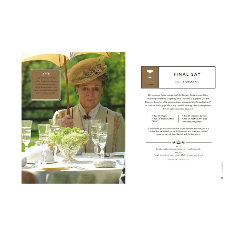Downtown Abbey Cocktail Book
