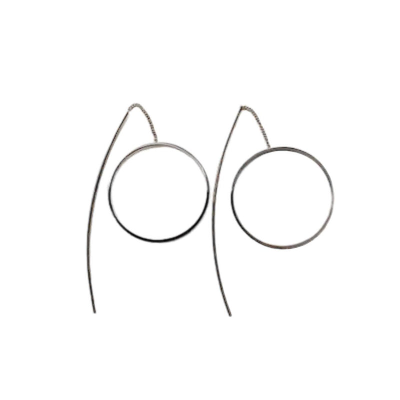 runde sølv øreringe fra oxxo design